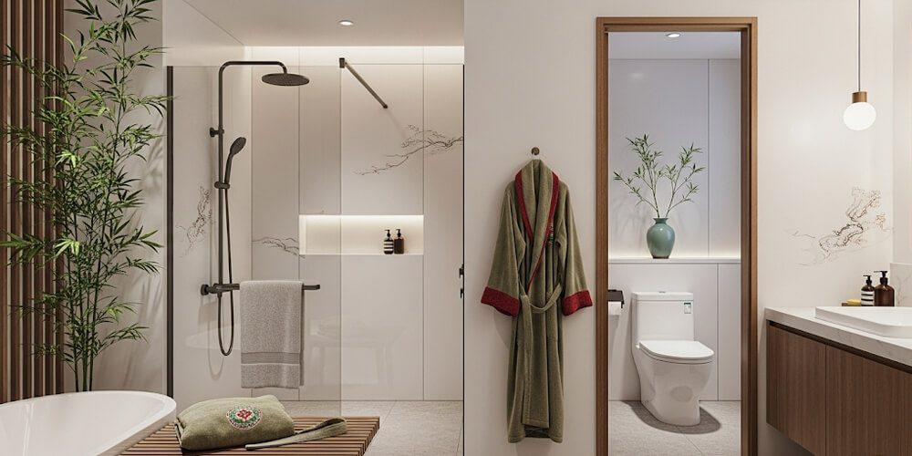 chinese style bathroom