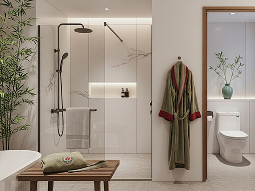 chinese style bathroom