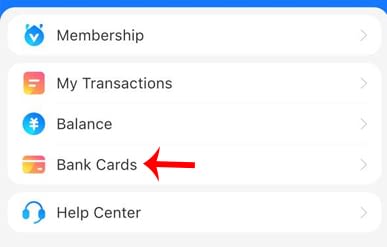 מדריך חיבור אשראי אליפיי- בחירת הוספת כרטיס אשראי