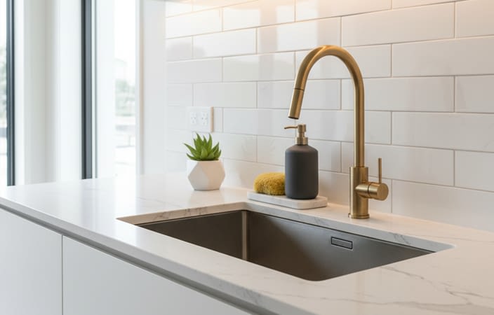 כיור מטבח גדול ורחב - לא להצמיד לקיר