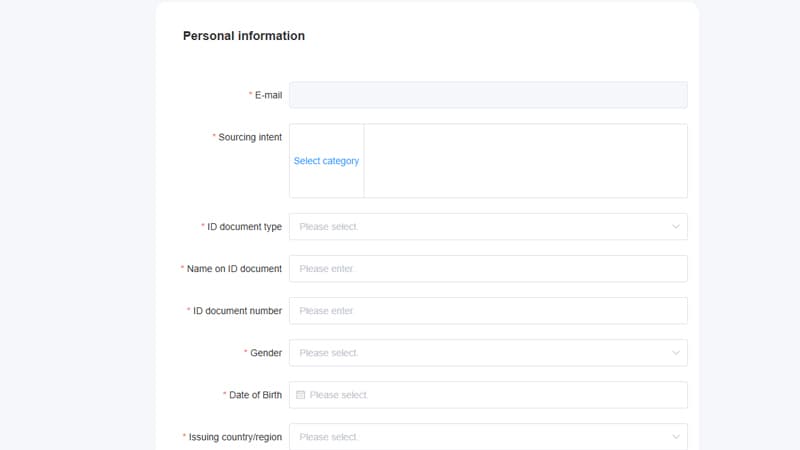 רישום תערוכת קנטון - מילוי פרטים אישיים