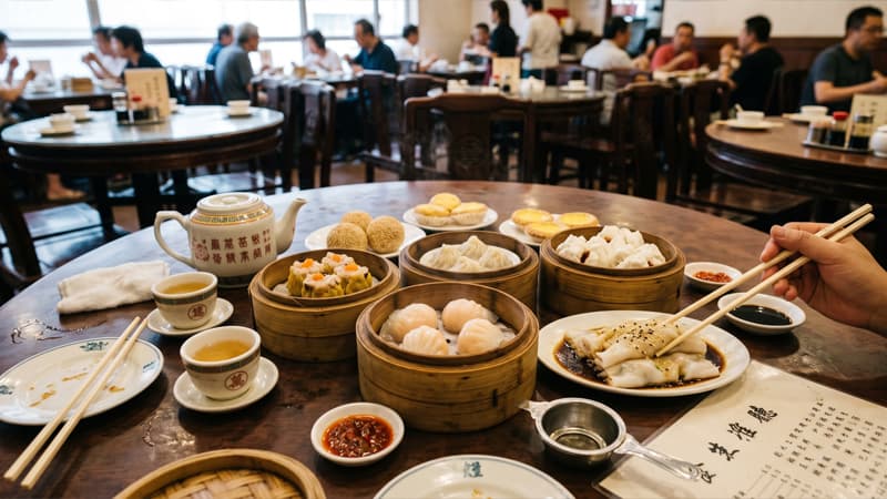 ארוחת בוקר קנטונזית בסגנון דים סאם