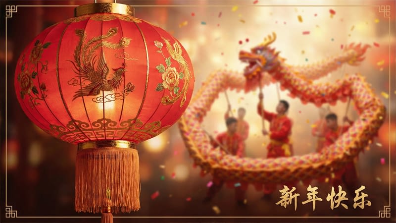 חגיגות חג האביב בסין - פנס נייר מסורתי