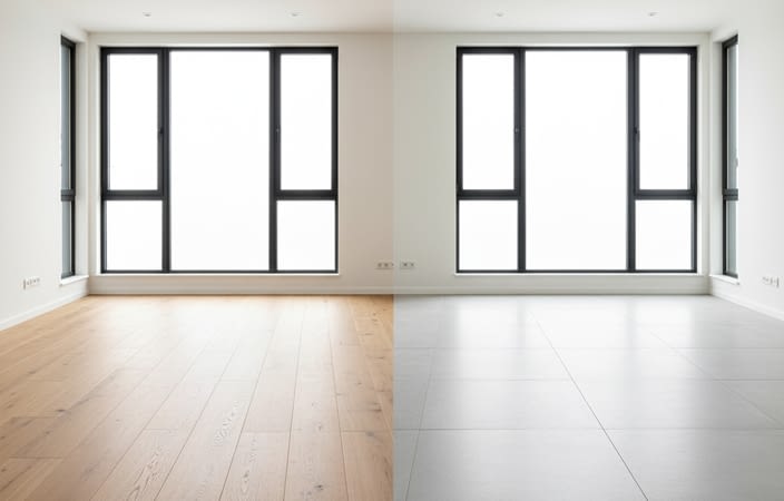 אריחי ריצוף בסגנון בטון או דמוי פרקט