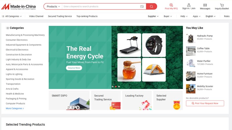 איתור ספקים באתר made in china