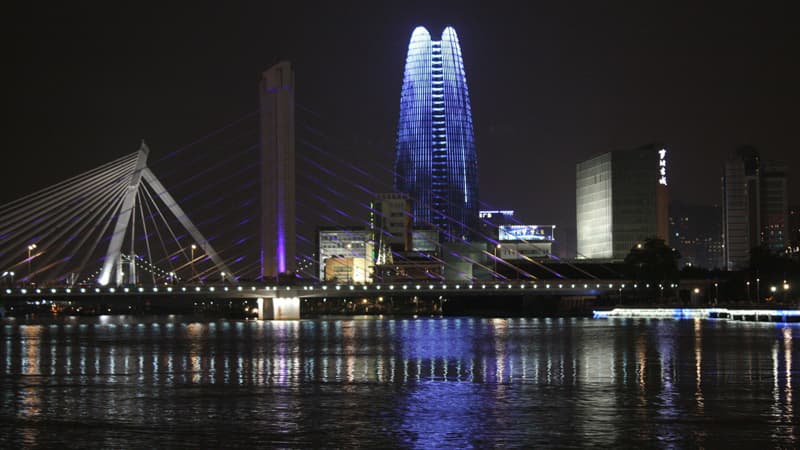 העיר נינגבו - תמונת לילה