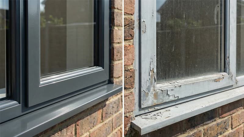 צביעה איכותית לעומת לא איכותית - חלונות אלומיניום