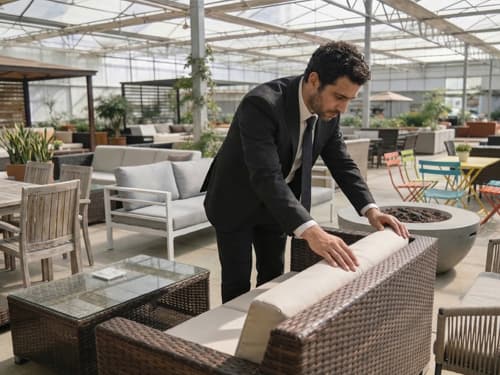 בקרת איכות ריהוט גן בייבוא תכולת בית מסין