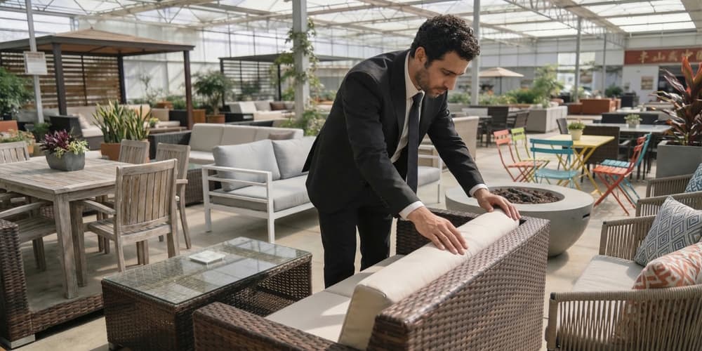 בקרת איכות ריהוט גן בייבוא תכולת בית מסין