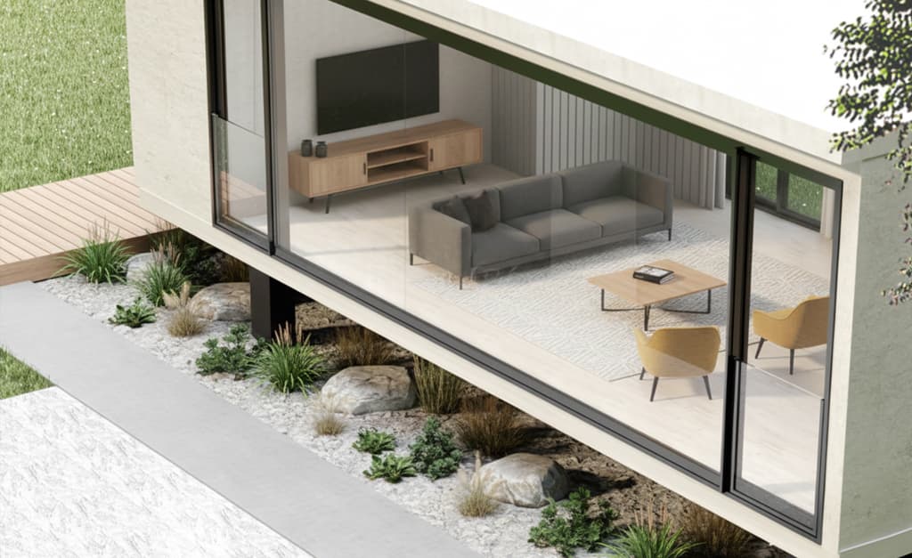 פרופיל אלומיניום חלונות הרמה - סידרה 120 - רנדר