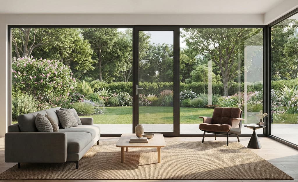 פרופיל אלומיניום - דלת פתיחה עם נתק תרמי - סידרה 88A - רנדר