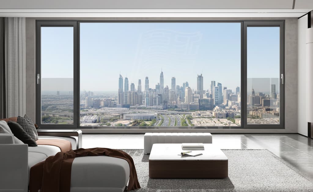 פרופיל אלומיניום - מערכת חלונות בהידוק צד סידרה AS-118 - רנדר