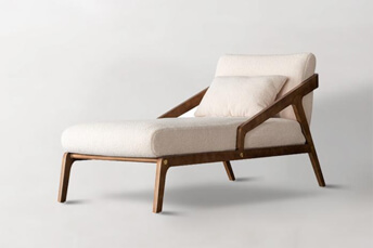 reclining chair with wooden body