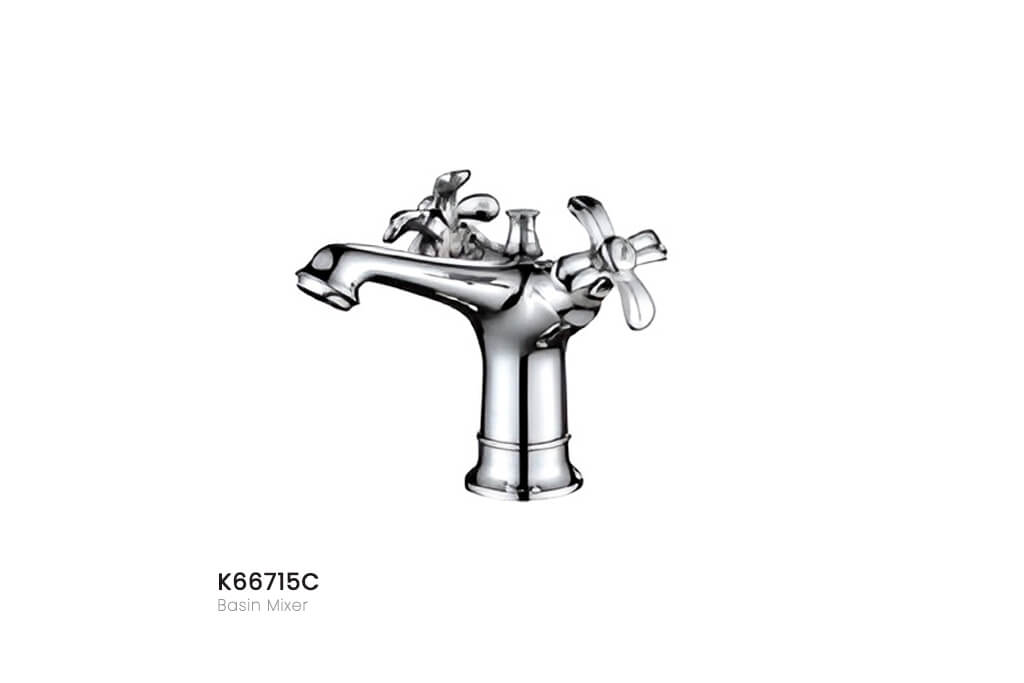 תמונה מוגדלת של ברז כסוף וינטג' דגם K66715C - פרטי מתכת קלאסיים, עיצוב יוקרתי