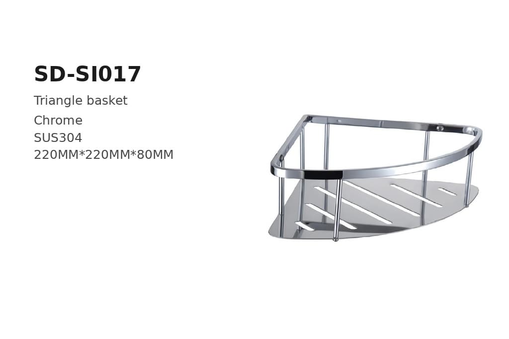 תמונה מוגדלת של סלסלת פינה כרום דגם BA-SD-SI017 – מתאים ליבוא אישי מסין
