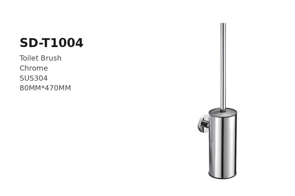 תמונה מוגדלת של מברשת אסלה תלויה כרום דגם BA-SD-T1004 – מתאים לבחירת אביזרי אמבטיה מסין