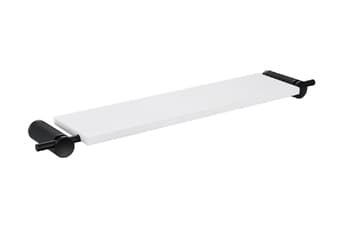 מדף קוריאן עם מוט מגבת דגם BA-SD-0241002 – עיצוב נקי לחדר רחצה מודרני