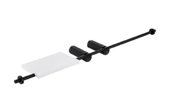 מתלה מגבות כפול עם מדף קוריאן דגם BA-SD-0241003 – אססוריז לאמבטיה ביבוא מסין