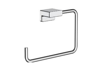 טבעת מגבת מרובעת כרום דגם BA-SD-18008 – אביזר איכותי לאמבטיה ולשירותים