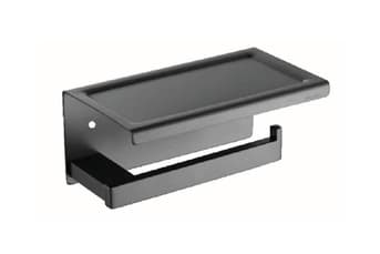 מחזיק נייר טואלט עם מדף גאן גריי דגם BA-SD-90004 – מתאים ליבוא אישי מסין