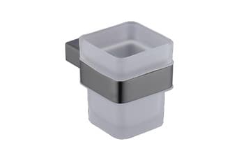 כוס שטיפה עם מחזיק גאן גריי דגם BA-SD-90006 – פתרון סניטריה משלים לחדר רחצה