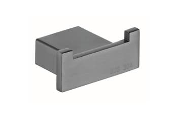 וו תלייה כפול גאן גריי דגם BA-SD-90008 – עיצוב נקי לחדר רחצה מודרני