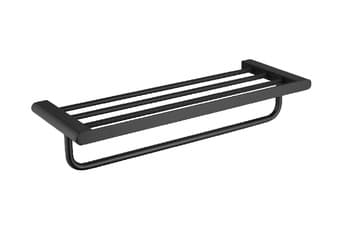 מדף מגבות שחור דגם BA-SD-95001 – אביזר איכותי לאמבטיה ולשירותים