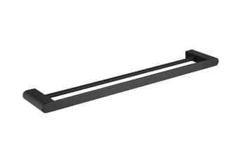 מוט כפול למגבות שחור דגם BA-SD-95002 – מתאים ליבוא אישי מסין