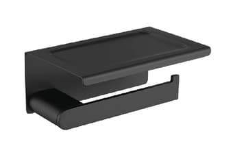 מחזיק נייר טואלט עם מדף שחור דגם BA-SD-95004 – פתרון סניטריה משלים לחדר רחצה