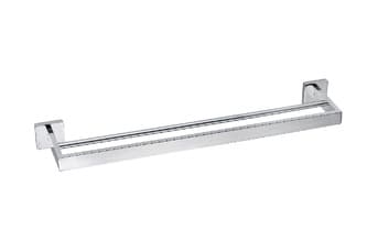 מוט כפול למגבות כרום דגם BA-SD-98002 – מתאים לבחירת אביזרי אמבטיה מסין