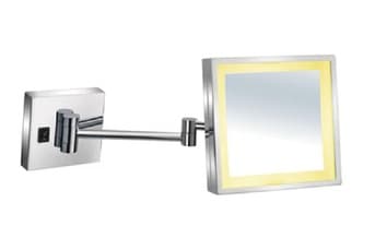 מראת איפור מרובעת עם זרוע כרום דגם BA-SD-M004 – מוצר משלים לפרויקטים של יבוא מסין