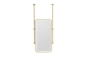 מראת גוף תלויה זהב מוברש דגם BA-SD-M008 – פתרון סניטריה משלים לחדר רחצה