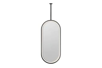 מראת גוף תלויה אובלית שחור דגם BA-SD-M010 – עיצוב נקי לחדר רחצה מודרני