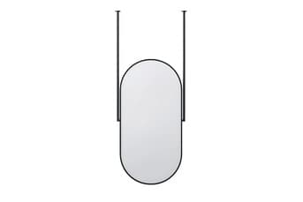 מראת גוף תלויה אובלית שחור דגם BA-SD-M011 – אססוריז לאמבטיה ביבוא מסין