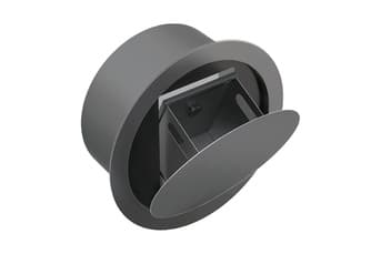 מחזיק נייר טואלט נסתר עגול שחור דגם BA-SD-N010 – אביזר איכותי לאמבטיה ולשירותים