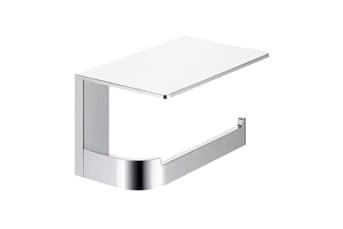 מחזיק נייר טואלט עם מדף כרום דגם BA-SD-Z1010 – אביזר איכותי לאמבטיה ולשירותים