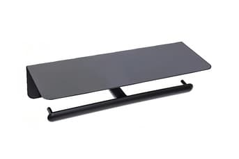 מחזיק נייר טואלט עם מדף שחור דגם BA-SD-Z2012 – מתאים לבחירת אביזרי אמבטיה מסין