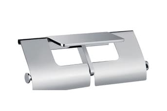 מחזיק נייר טואלט כפול עם מכסה כרום דגם BA-SD-Z2014 – אססוריז לאמבטיה ביבוא מסין