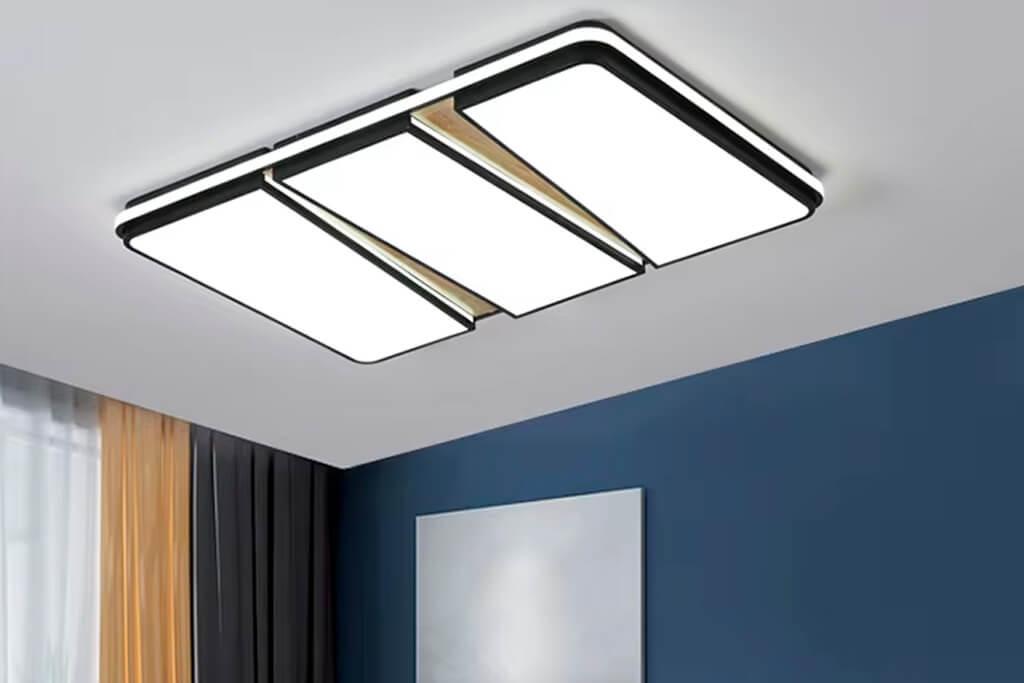 תאורת תיקרה LED מלבנית עם שלושה גופי תאורה - תוצרת סין
