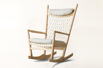 ash wood decorative rocking chair