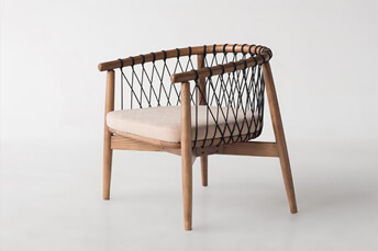 rope decorated armchair