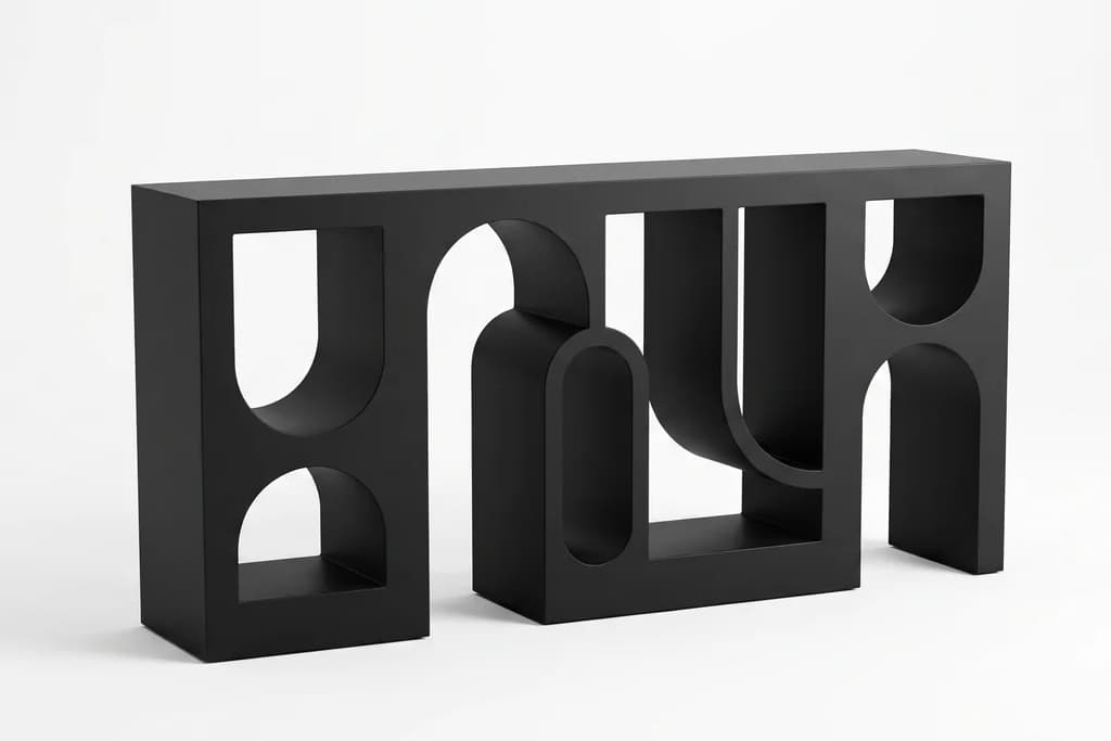 קונסולה גרפית לסלון דגם PUZZLE