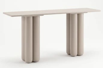 קונסולה בהירה עם בסיס עמודים גליליים דגם COLUMN