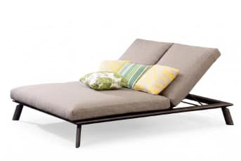outdoor double sun bed