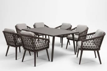 outdoor dining table with chairs modern design