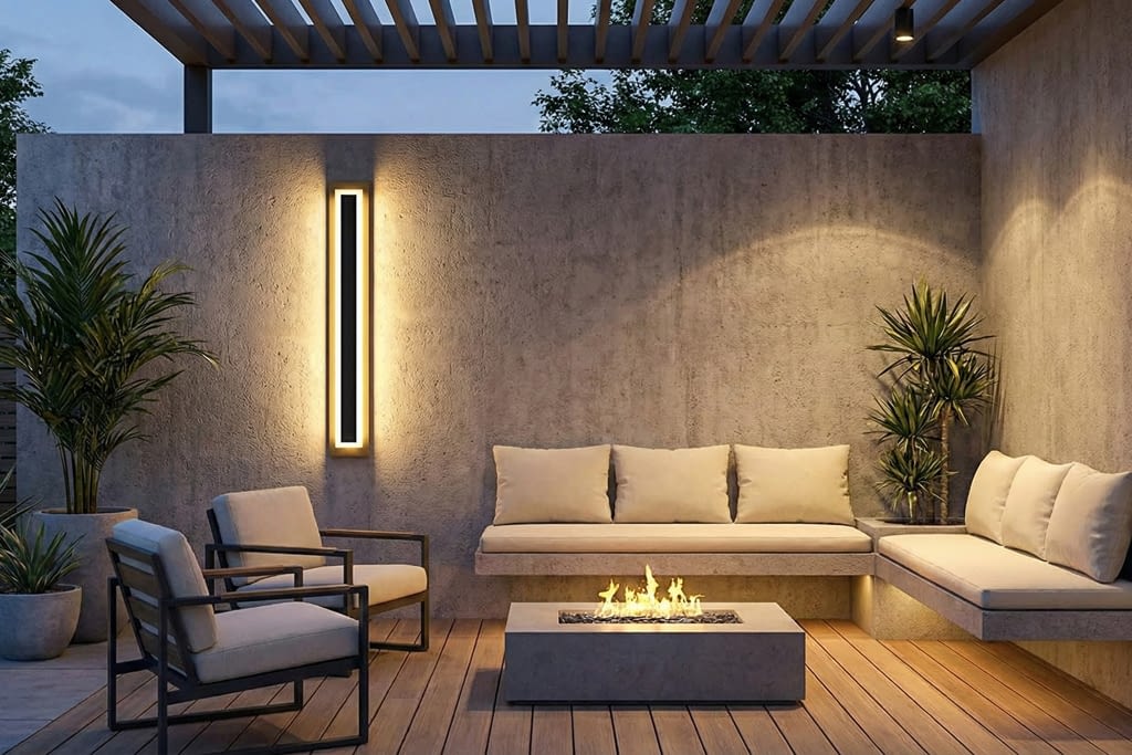 פס לד יוקרתי לתאורה בחצר בית דגם ZLL-OU-ST5001