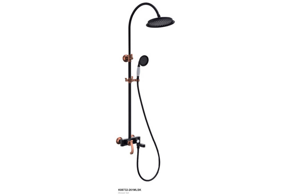 דגם יוקרתי ומהמם למקלחת IKH-K88732-261MLSK שחור מט וברונזה