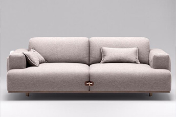 modern luxury sofa grey leather