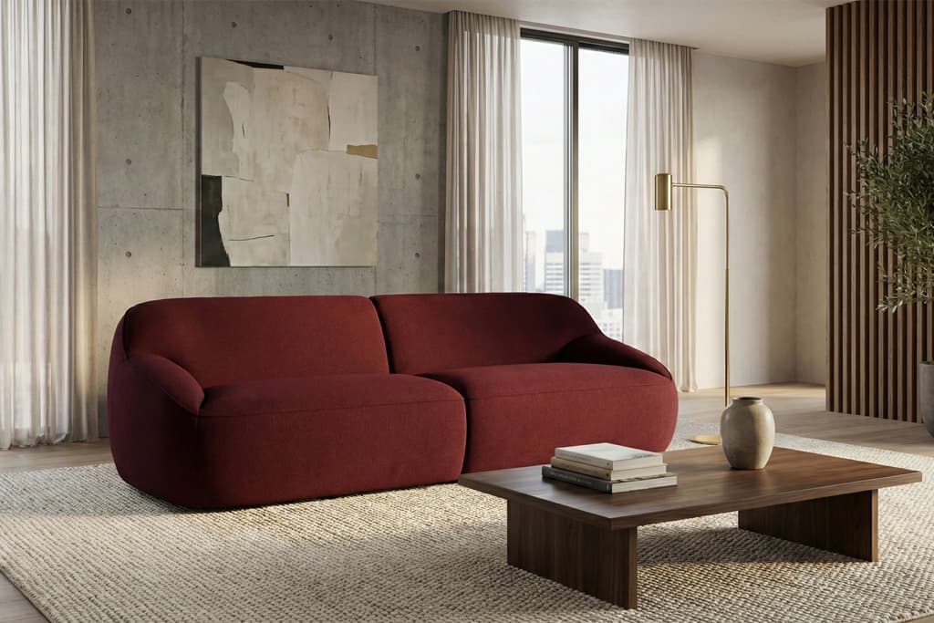 ספת Aura Bordeaux - דגם TAL-GS9233 - תמונה בסלון בית