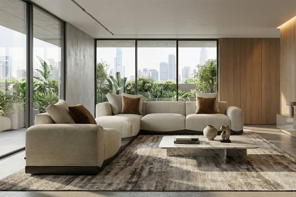 ספת מודולר לוקסו דגם TAL-GS9236 - תמונה בסלון בית יוקרתי